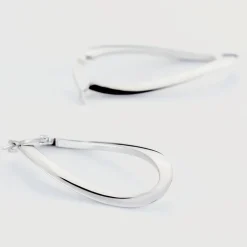 Créoles Argent Blanc Olivia