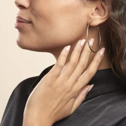 Créoles Argent Blanc Olympia