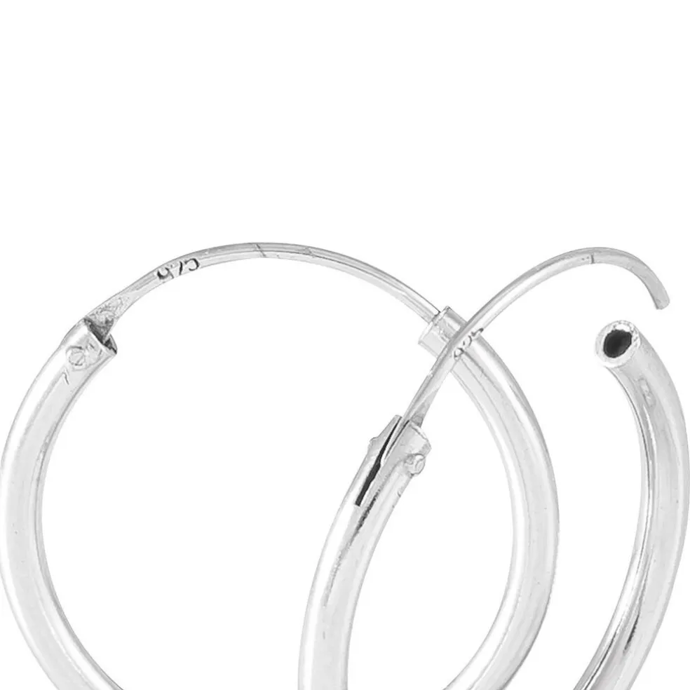 Créoles Argent Blanc Olympia