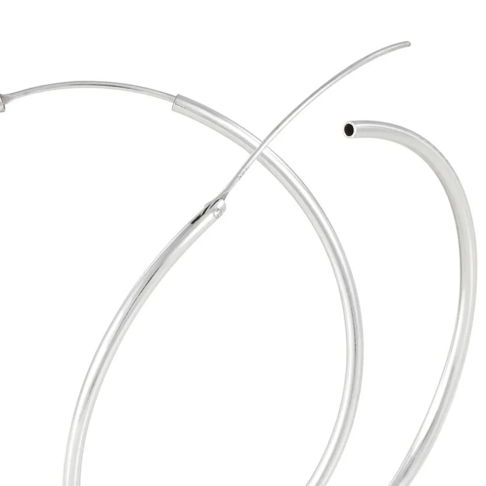 Créoles Argent Blanc Olympia