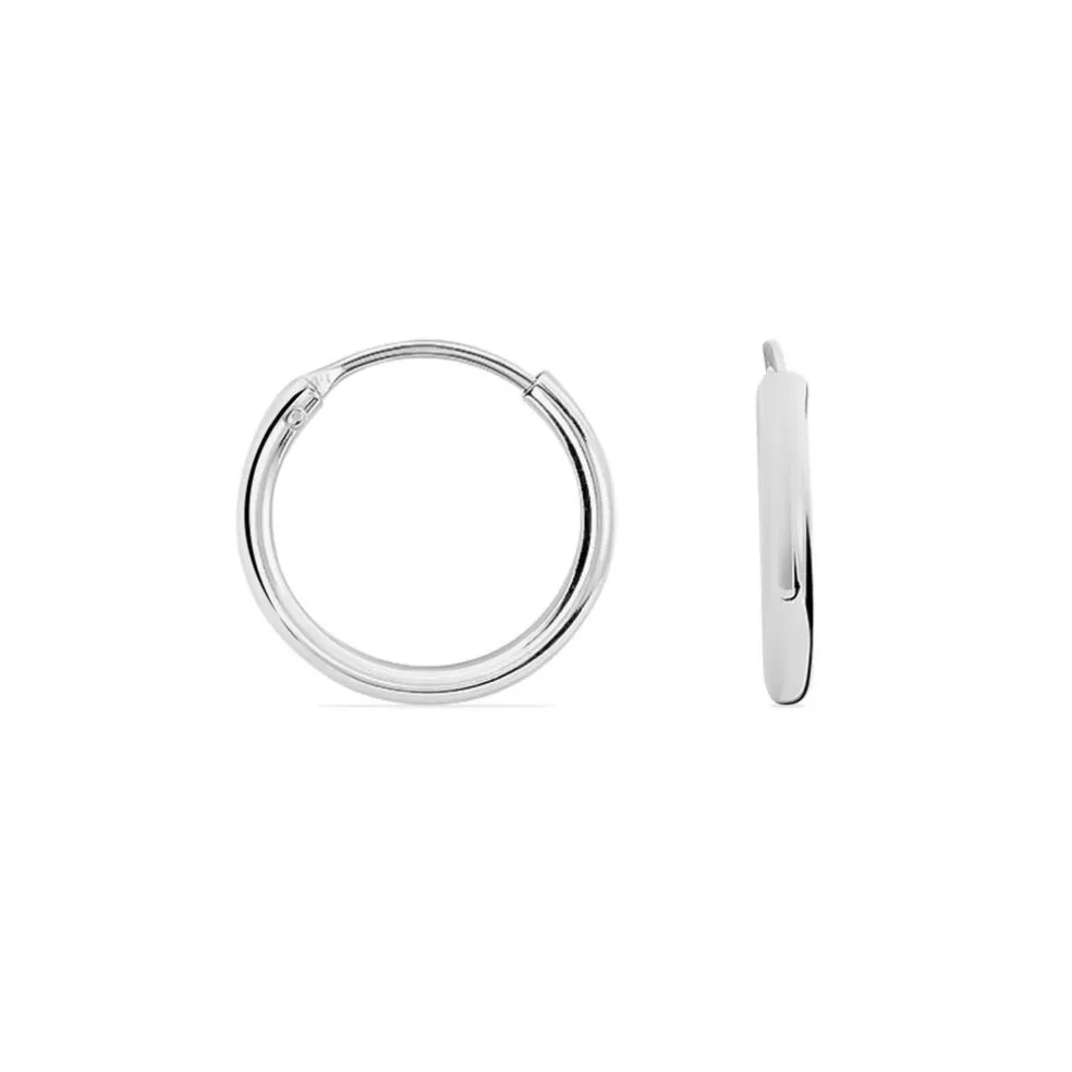 Créoles Argent Blanc Olympia