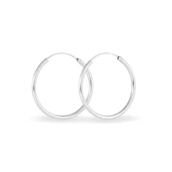 Créoles Argent Blanc Olympia