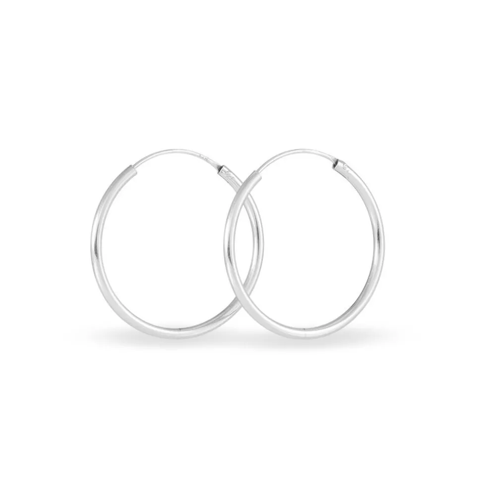 Créoles Argent Blanc Olympia