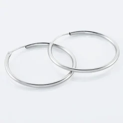 Créoles Argent Blanc Olympia