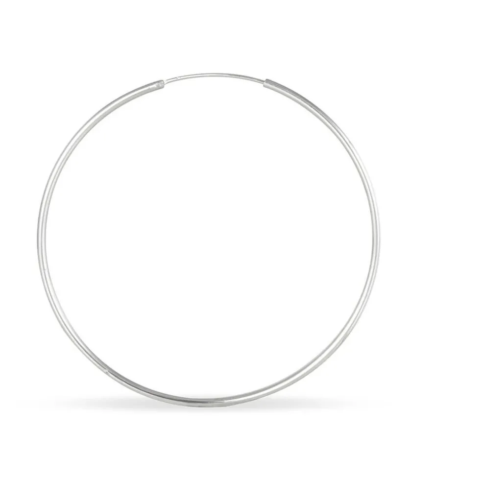 Créoles Argent Blanc Olympia