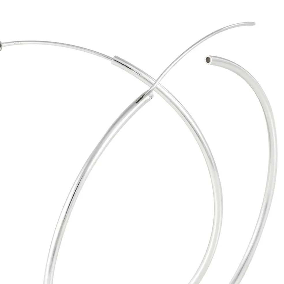 Créoles Argent Blanc Olympia