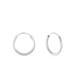 Créoles Argent Blanc Olympia