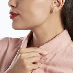 Créoles Argent Blanc Sanz Oxyde De Zirconium