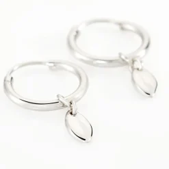 Créoles Argent Blanc Shelia