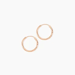 Créoles Argent Rose Agathe