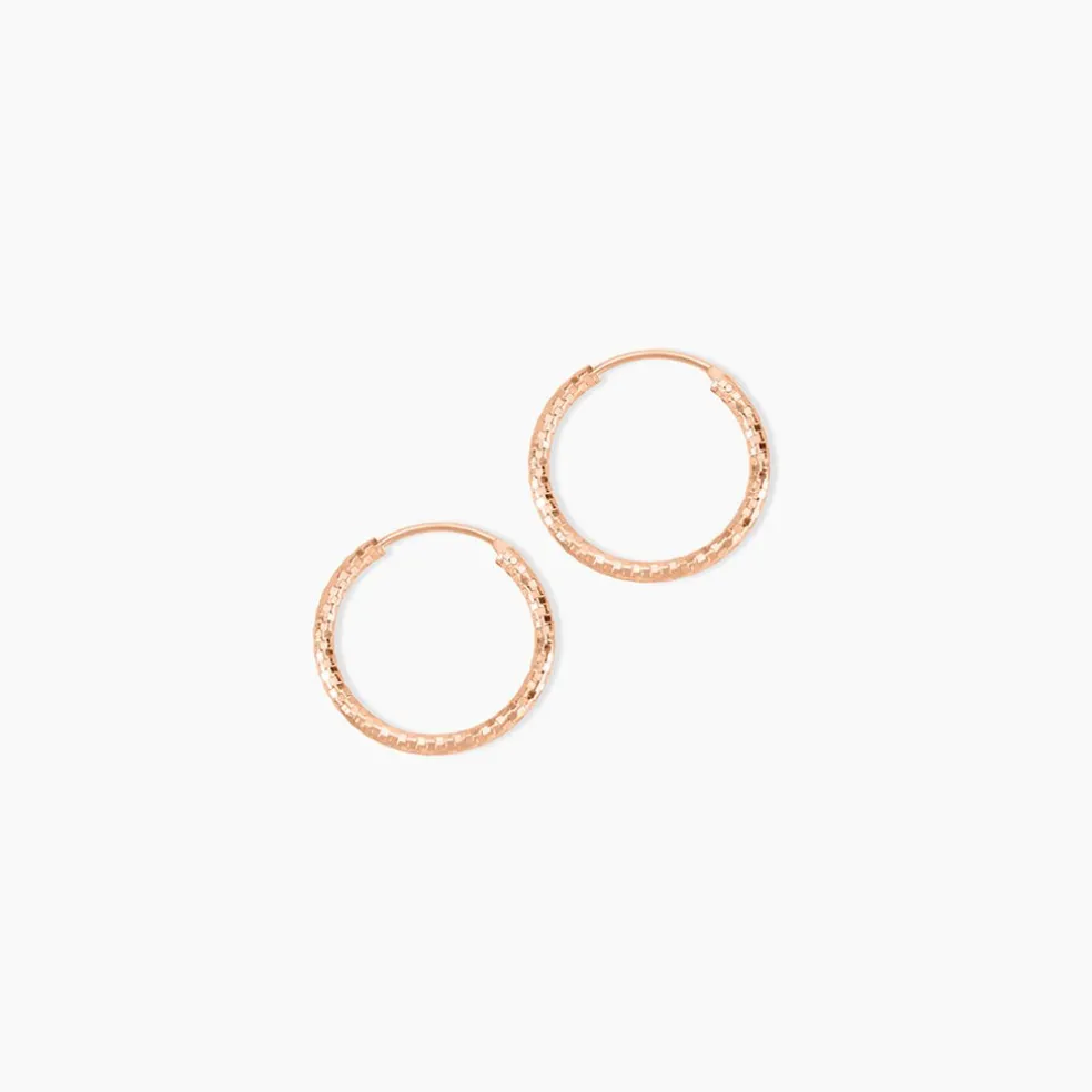 Créoles Argent Rose Agathe