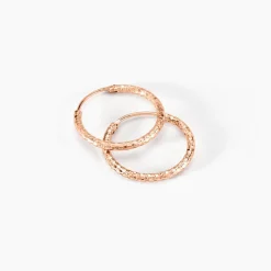 Créoles Argent Rose Agathe