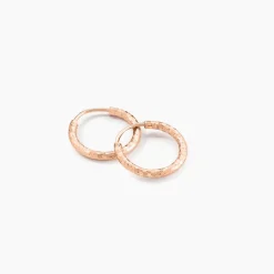 Créoles Argent Rose Agathe