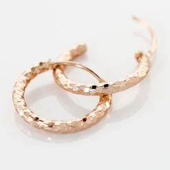 Créoles Argent Rose Agathe