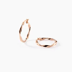 Créoles Argent Rose Alieno