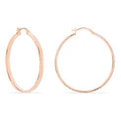 Créoles Argent Rose Ava