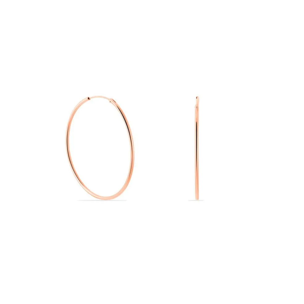 Créoles Argent Rose Olympia