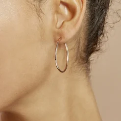 Créoles Argent Rose Olympia