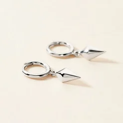 Créoles Arla Argent Blanc