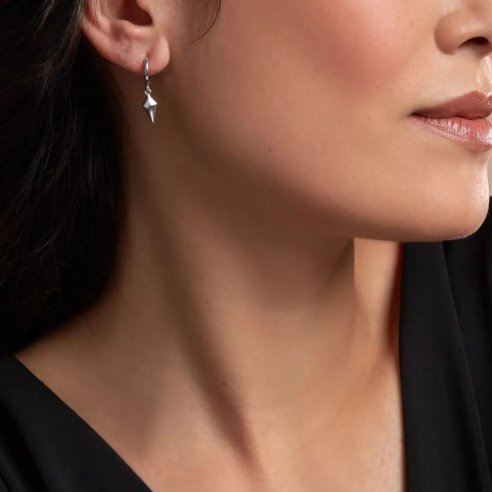 Créoles Arla Argent Blanc