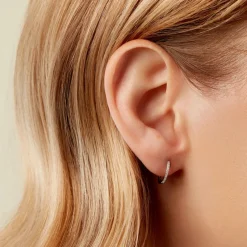 Créoles Aryanna Or Blanc Diamant