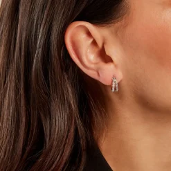 Créoles Atallah Or Jaune Strass