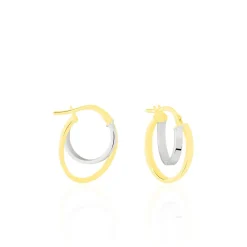 Créoles Aubrey Or Bicolore