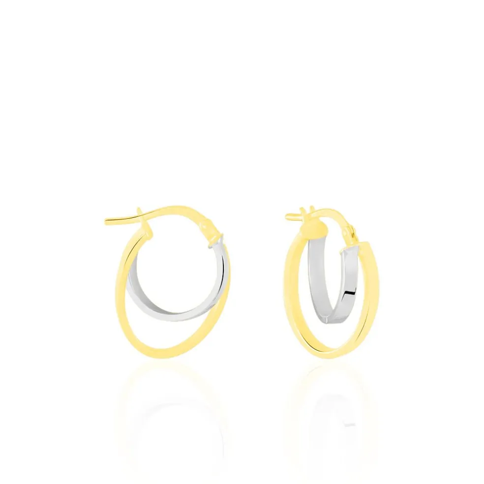 Créoles Aubrey Or Bicolore