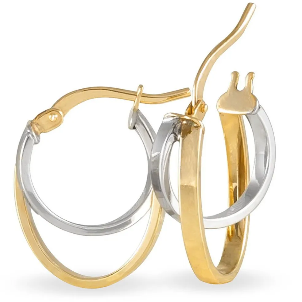 Créoles Aubrey Or Bicolore