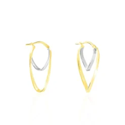 Créoles Aubrey Or Bicolore