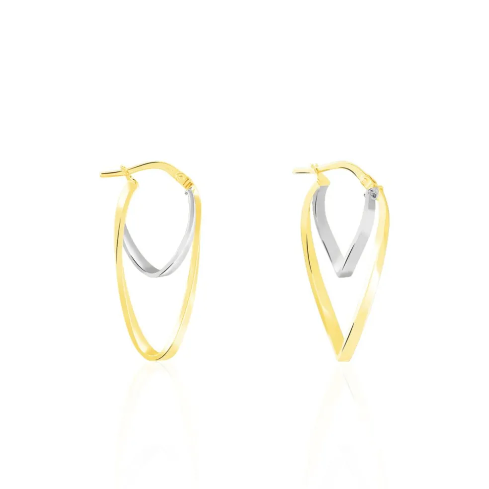 Créoles Aubrey Or Bicolore