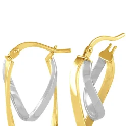 Créoles Aubrey Or Bicolore