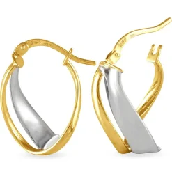 Créoles Ayliz Or Bicolore