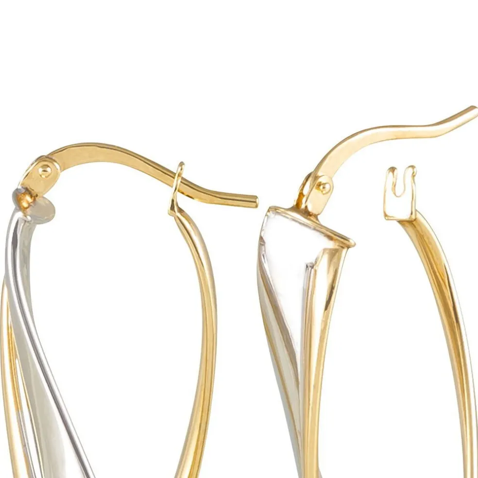 Créoles Ayliz Or Bicolore