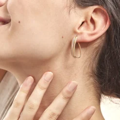 Créoles Ayliz Or Bicolore