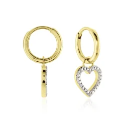 Créoles Belitana Or Jaune Diamant