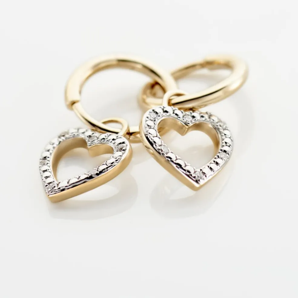 Créoles Belitana Or Jaune Diamant