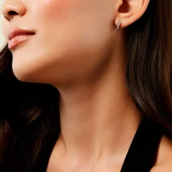 Créoles Bellinda Argent Blanc