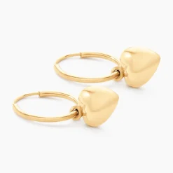 Créoles Big Love Or Jaune