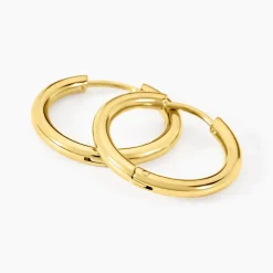 Créoles Bolivia Acier Jaune - 16 mm