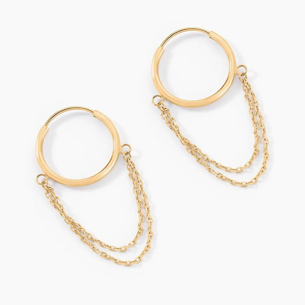 Créoles Calogero Or Jaune