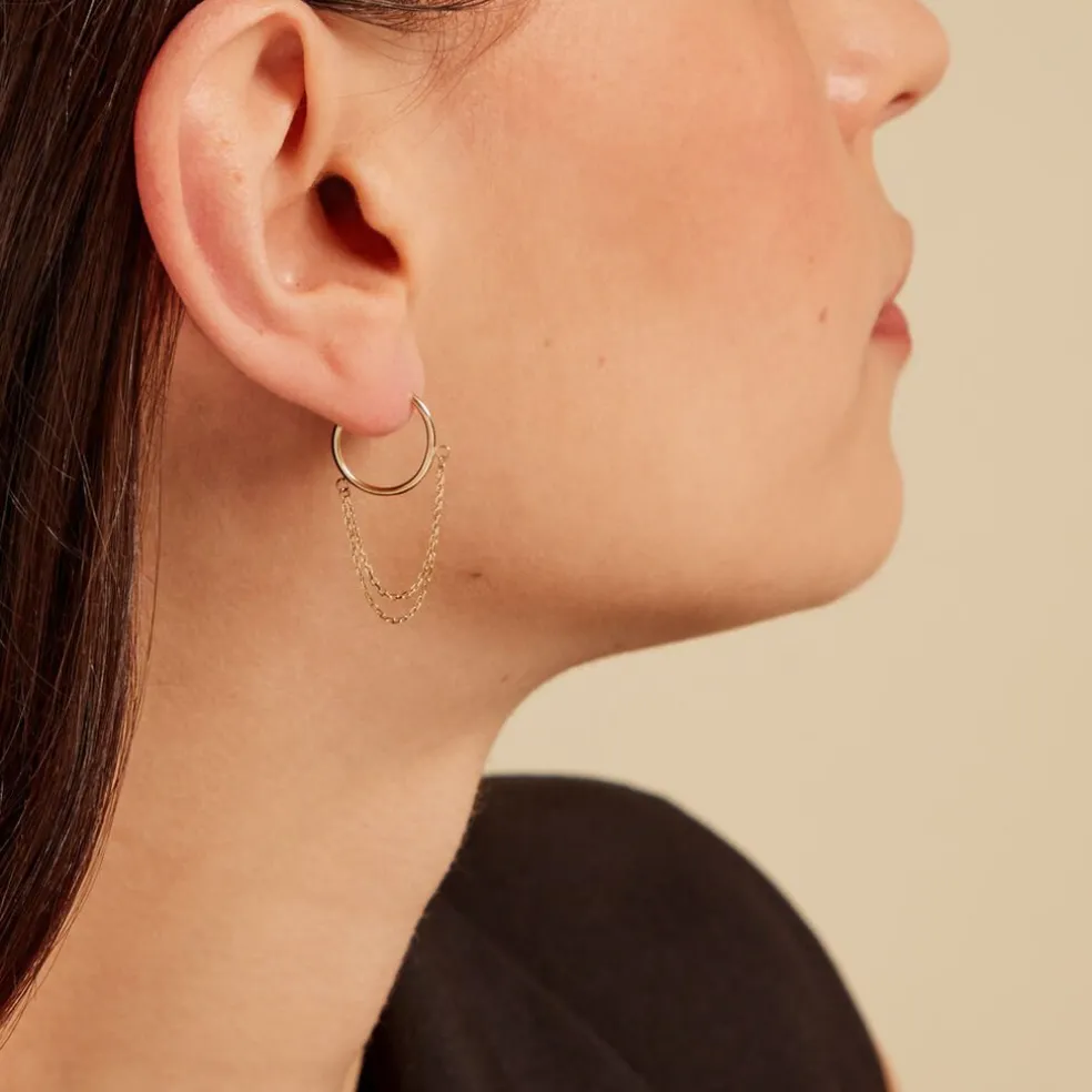 Créoles Calogero Or Jaune