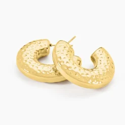 Créoles Calyssa Acier Doré