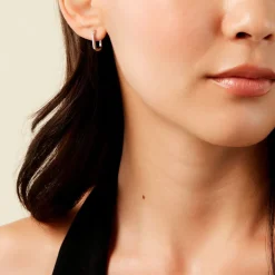 Créoles Carlota Argent Blanc