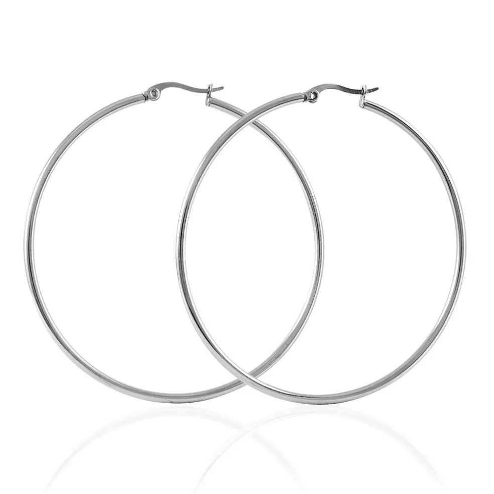 Créoles Carmela Acier Blanc