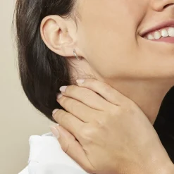 Créoles Cayla Or Blanc