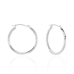 Créoles Cayla Or Blanc