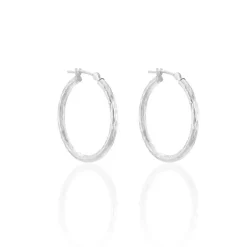 Créoles Cayla Or Blanc