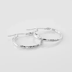 Créoles Cayla Or Blanc