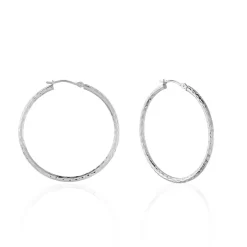 Créoles Cayla Or Blanc